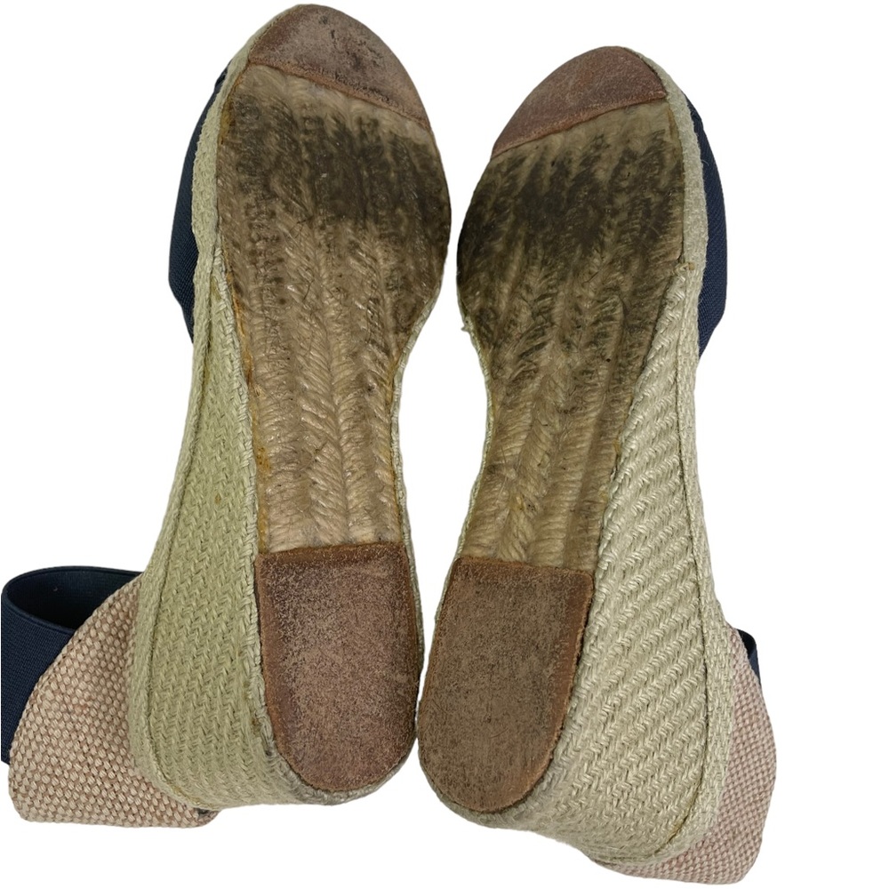 Lauren Ralph Lauren Charla Women’s Navy Blue Espadrille Wedges - Picture 6 of 8